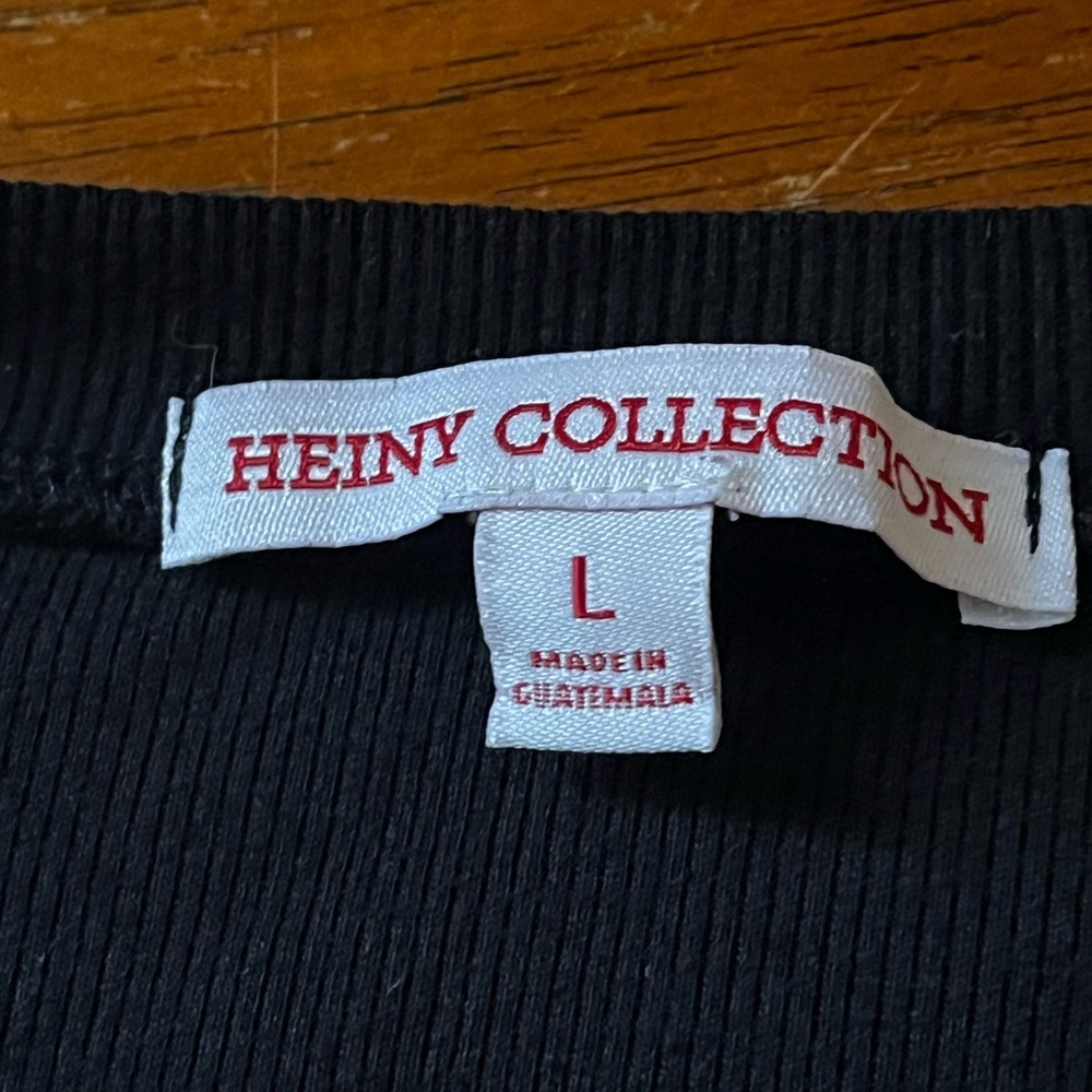 Heiny Collection Black Top Sz Large - Picture 8 of 8